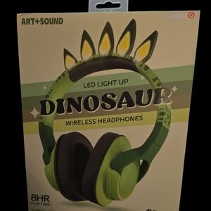 Art+Sound LED Light Up Dinosaur Headphones